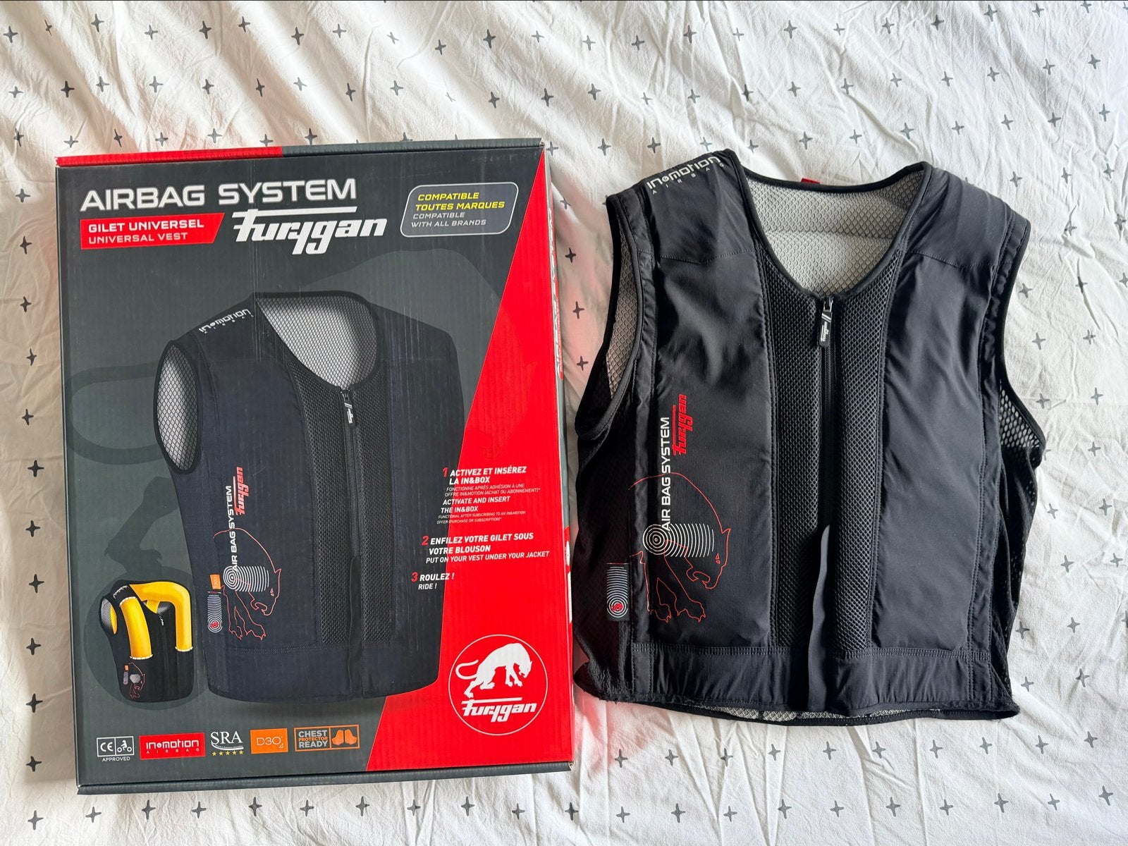 Furygan Airbag System Airbagvest - Maat L, Motoren, Ophalen of Verzenden, Tweedehands, Heren, Overige typen