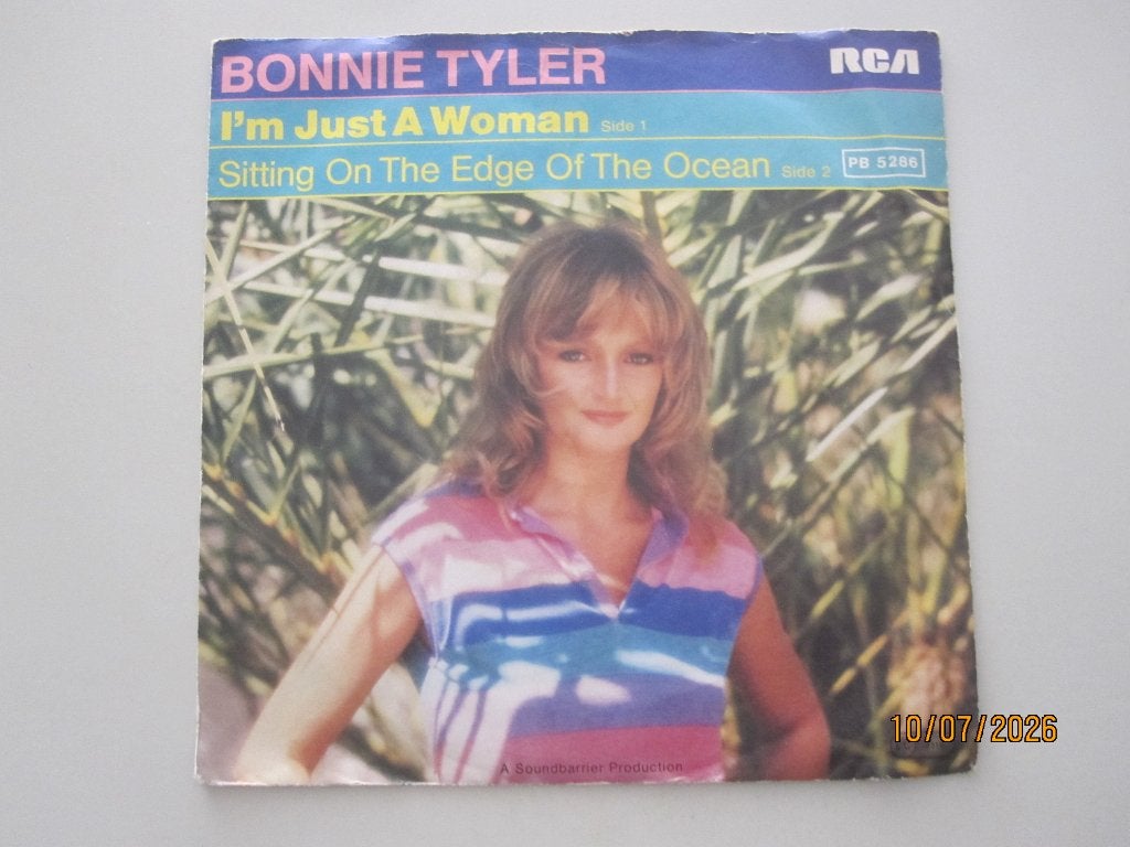 BONNIE TYLER -  i'm  justa woman - vinyl 7", Gebruikt, 7 inch, Ophalen of Verzenden, Rock en Metal