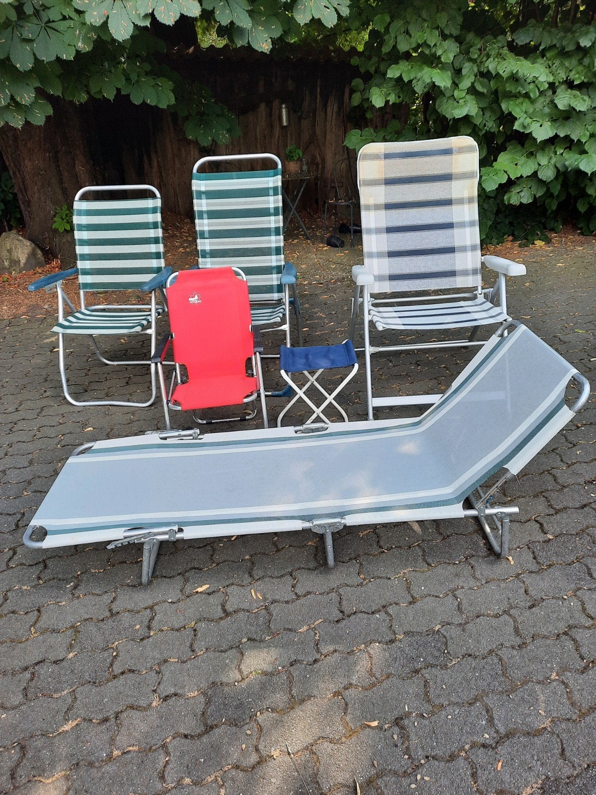 te koop 6 stuks licht materiaal, Ophalen, Zo goed als nieuw, Campingstoel