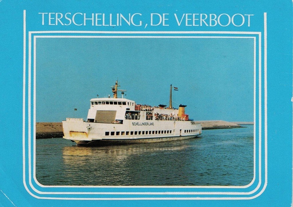 Terschelling  De Veerboot 31 + 31a, Ophalen of Verzenden, 1980 tot heden, Gelopen, Voertuig