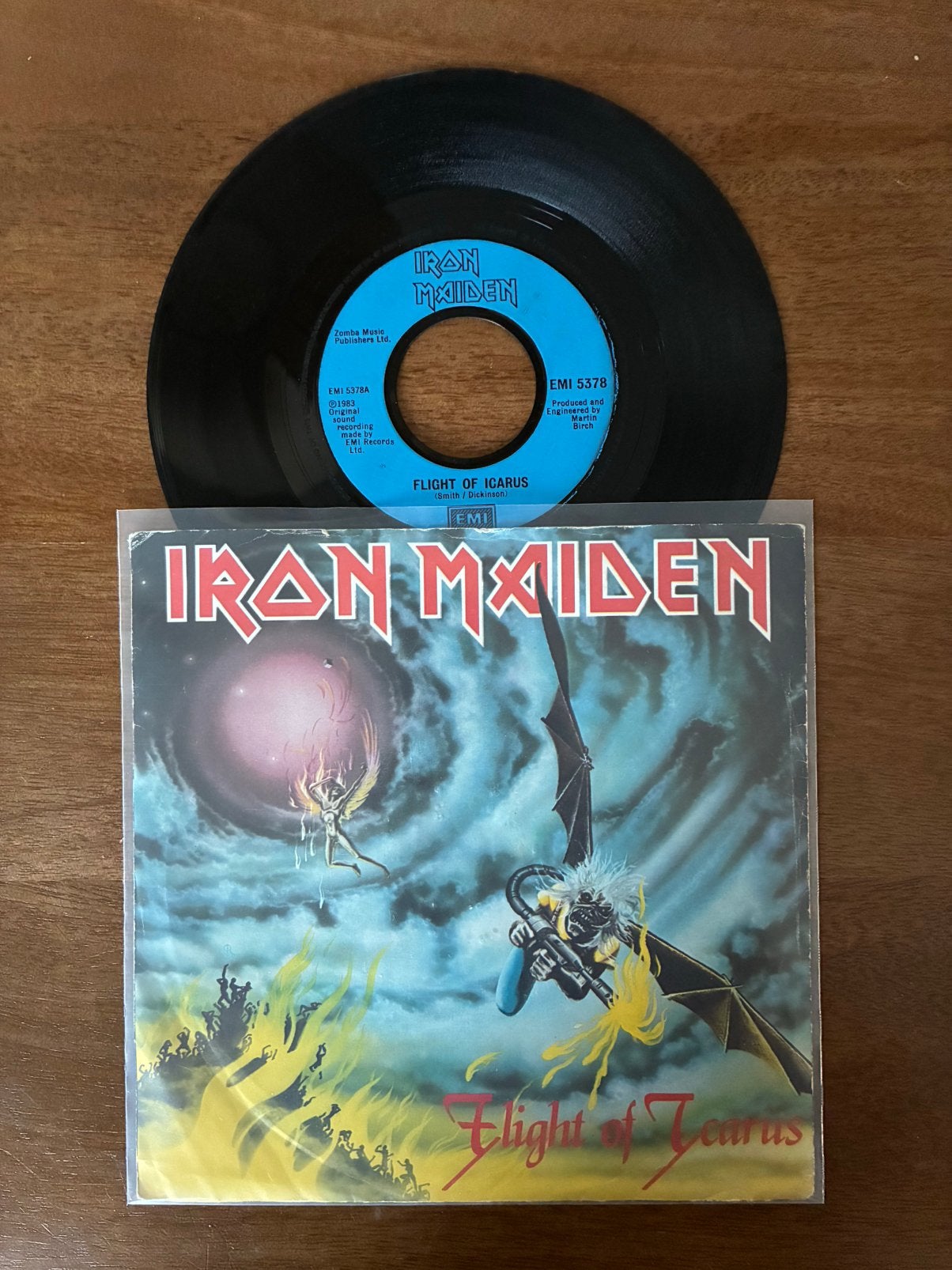 Iron Maiden - Flight of Icarus, Cd's en Dvd's, Vinyl Singles, Ophalen of Verzenden, Zo goed als nieuw, 7 inch