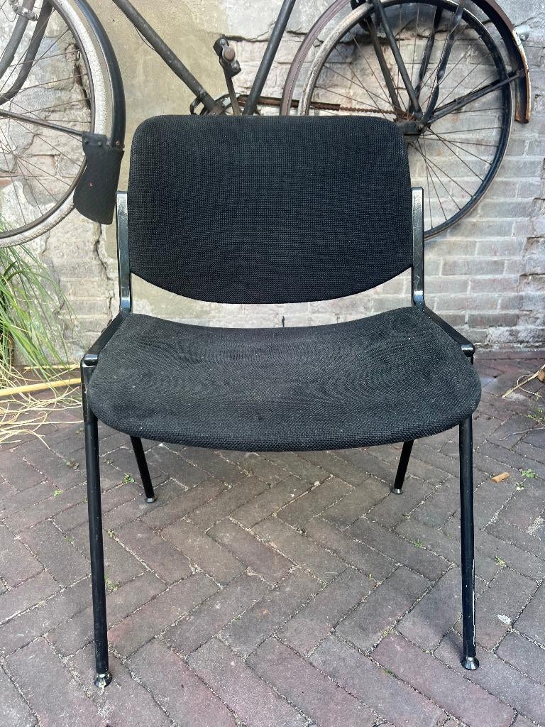 8 Giancarlo Piretti Castelli DSC 106 vintage stoelen, Ophalen, Gebruikt, Overige kleuren, Vintage, antraciet/zwart
