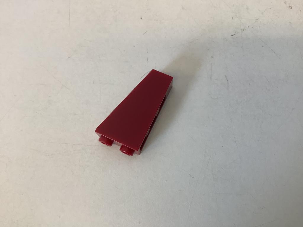 Lego dakpan 75 2x1x3 omgekeerd donker rood, Ophalen of Verzenden, Gebruikt, Losse stenen, Lego
