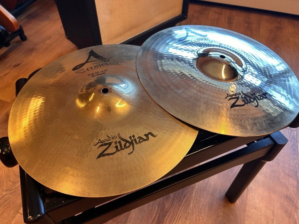 Zildjian A Custom Hi-Hat 14", Ophalen of Verzenden, Gebruikt, Drums of Percussie