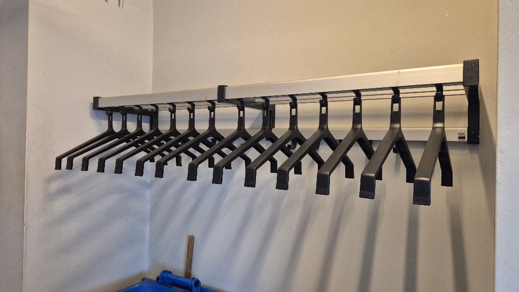 Aestic wandkapstok / garderoberek 150 cm | 26 plekken, Gebruikt, 100 tot 150 cm, Metaal, Ophalen