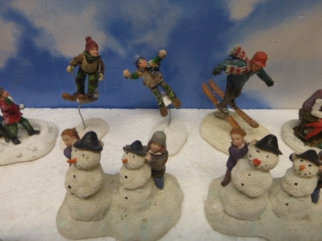 verzameling luville poppetjes figurines kerstdorp kerst, Ophalen of Verzenden, Gebruikt