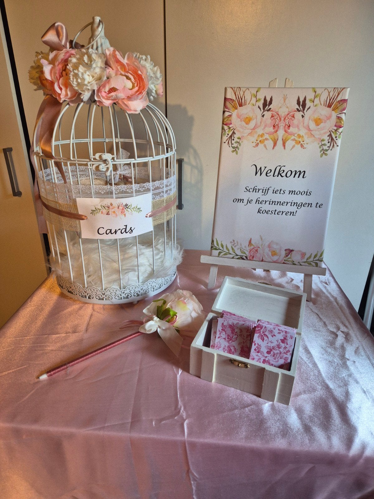 Decoratie voor speciale gelegenheden - Romantische set, Ophalen of Verzenden, Zo goed als nieuw, Versiering, Geboorte of Huwelijk