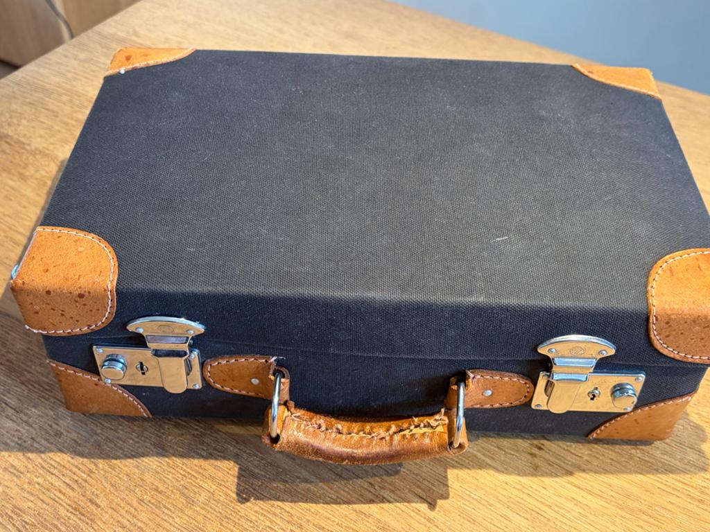 Vintage Koffer met Speelgoedauto's en Figuren, Ophalen of Verzenden, Gebruikt