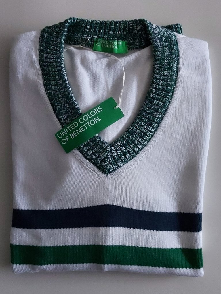 Benetton Trui - Maat L Nieuw, Ophalen, Maat 52/54 (L), Wit, Nieuw