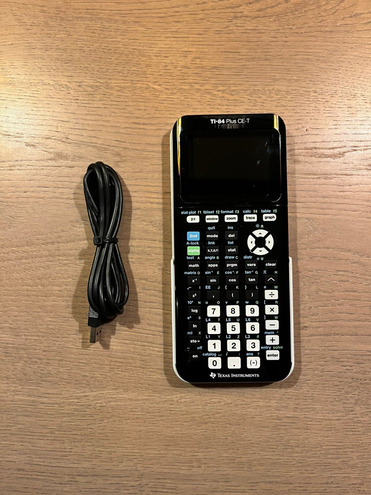 TI-84 Plus CE-T grafische rekenmachine met oplader, Ophalen of Verzenden, Grafische rekenmachine, Zo goed als nieuw