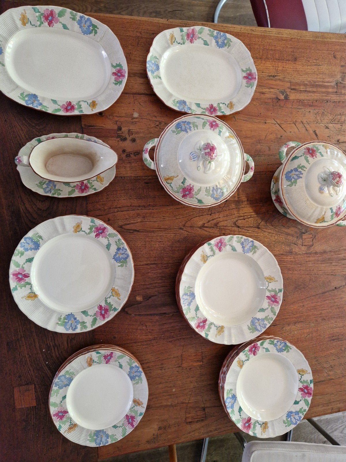 Mason's Royal York Sampler Pattern Servies - 29 Stuks, Antiek en Kunst, Ophalen