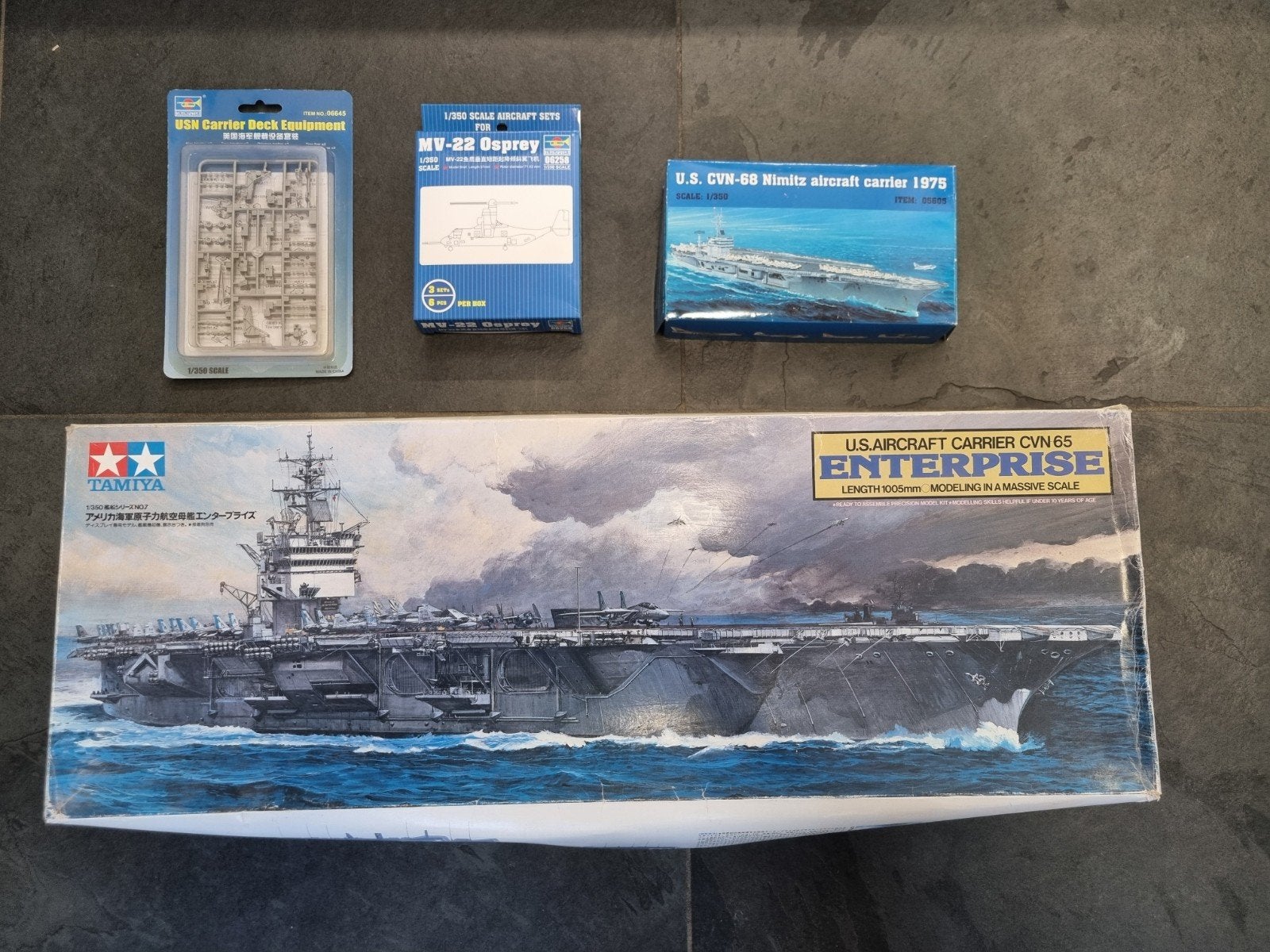 Modelbouw set: Vliegdekschip Enterprise CVN-65 (Tamiya), Ophalen of Verzenden, Nieuw, 1:200 of kleiner