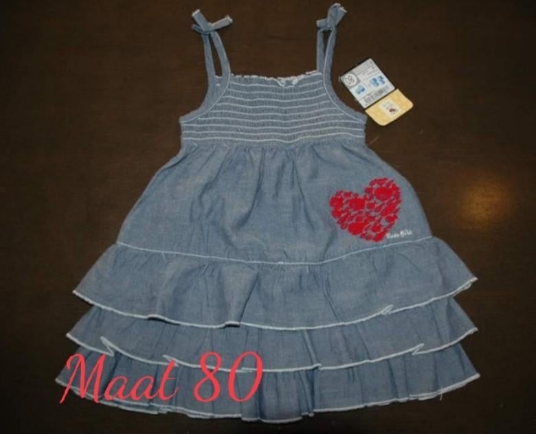 Nieuw "spijker look" zomer jurkje van c&a in maat 80, Kinderen en Baby's, Babykleding | Maat 80, C&A, Meisje, Jurkje of Rokje