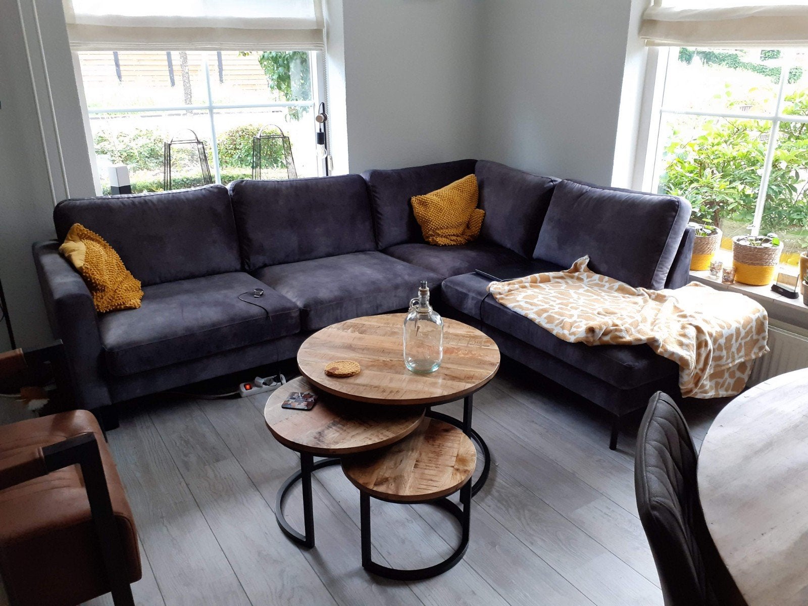 Mooie comfortabele hoekbank, Ophalen, 250 tot 300 cm, Gebruikt, Hoekbank