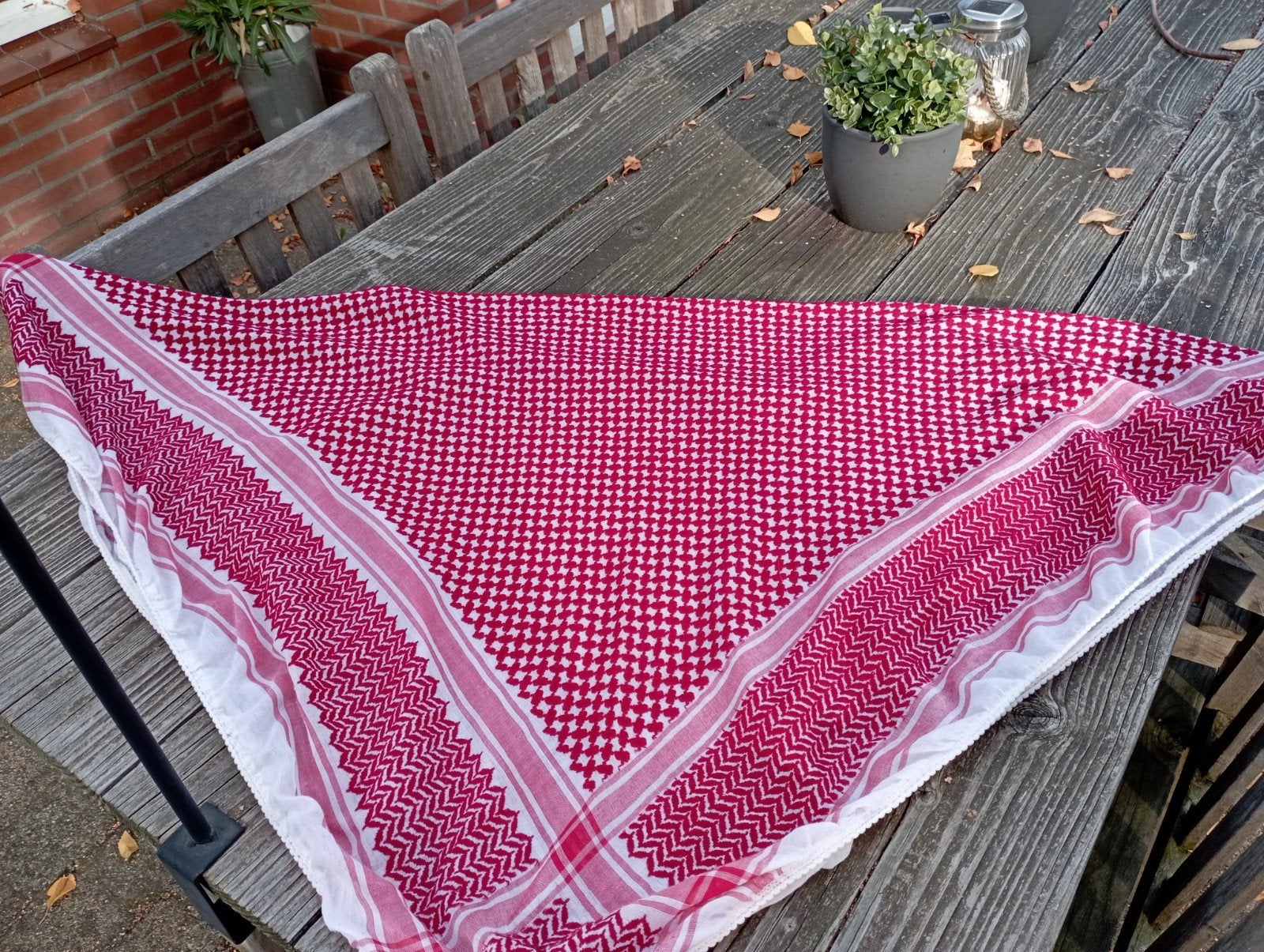 SheMagh / Ghutra (ook wel Arafat/PLO doek/sjaal genoemd), Ophalen of Verzenden, Zo goed als nieuw, Overige maten, Sjaal