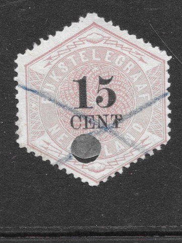 Telegram gebruikt nr. 5, Verzenden, T/m 1940, Gestempeld
