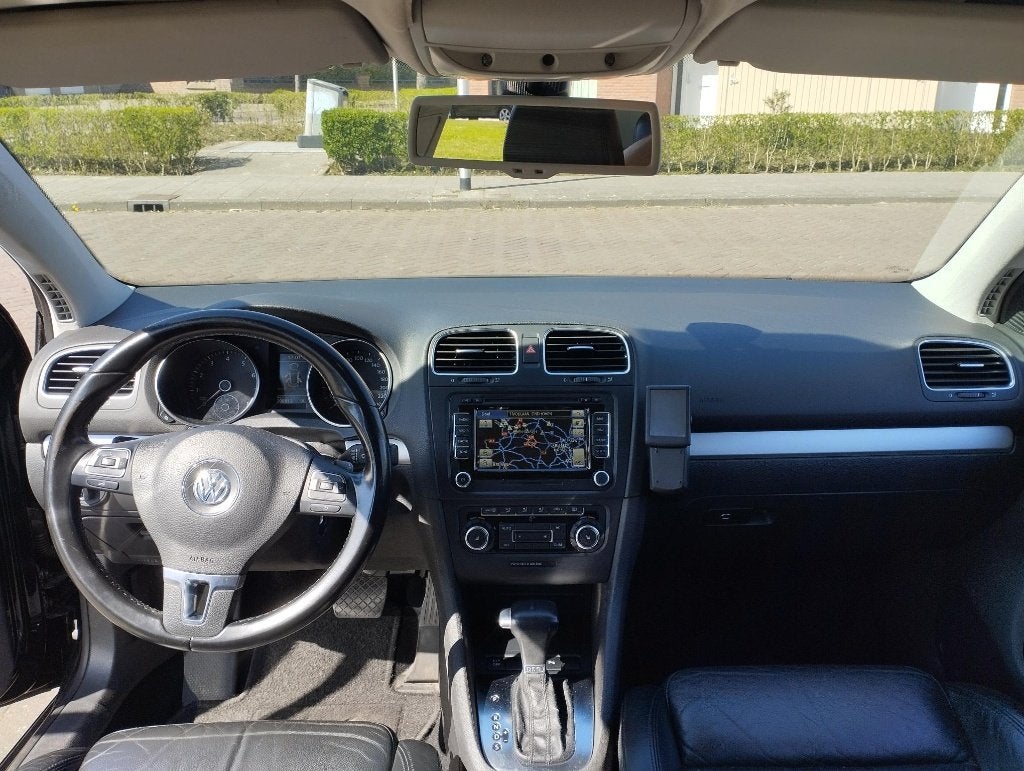 Volkswagen Golf 1.4 TSI highline DSG 2009 met NAP, Zwart, 4 cilinders, 650 kg, 1216 kg