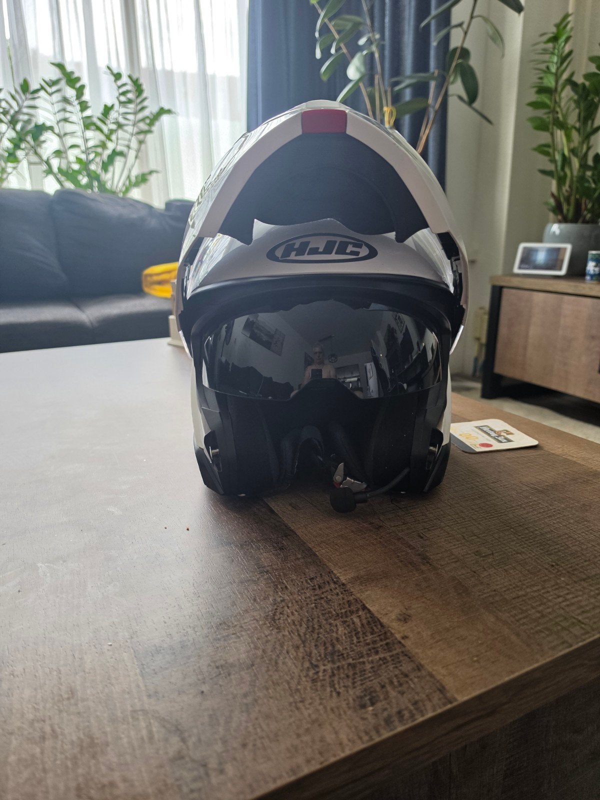HJC i91 Systeemhelm met Cardo communicatiesysteem, Motoren, Kleding | Motorkleding, Ophalen of Verzenden