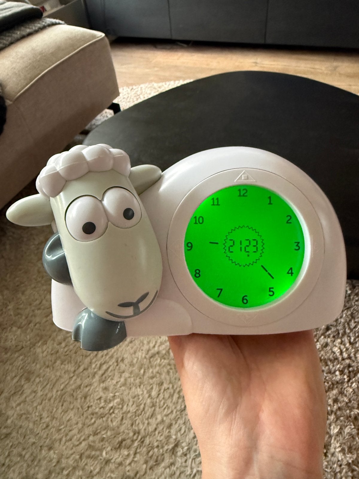 Zazu Sam slaaptrainer schaap grijs, Witgoed en Apparatuur, Wekkers, Ophalen, Zo goed als nieuw