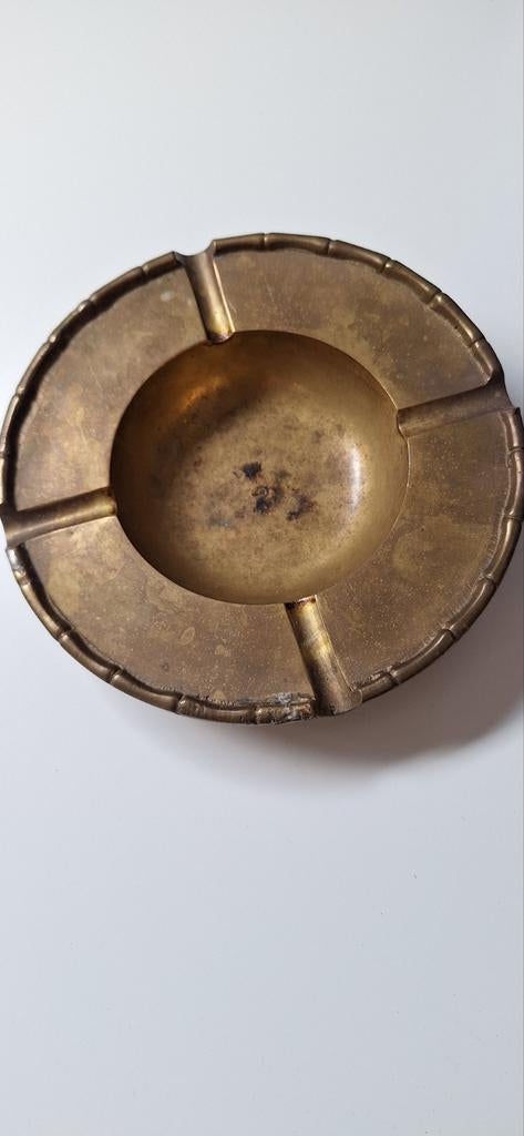Vintage Messing Asbak - Decoratief en Functioneel, Verzamelen, Ophalen of Verzenden, Gebruikt, Asbak