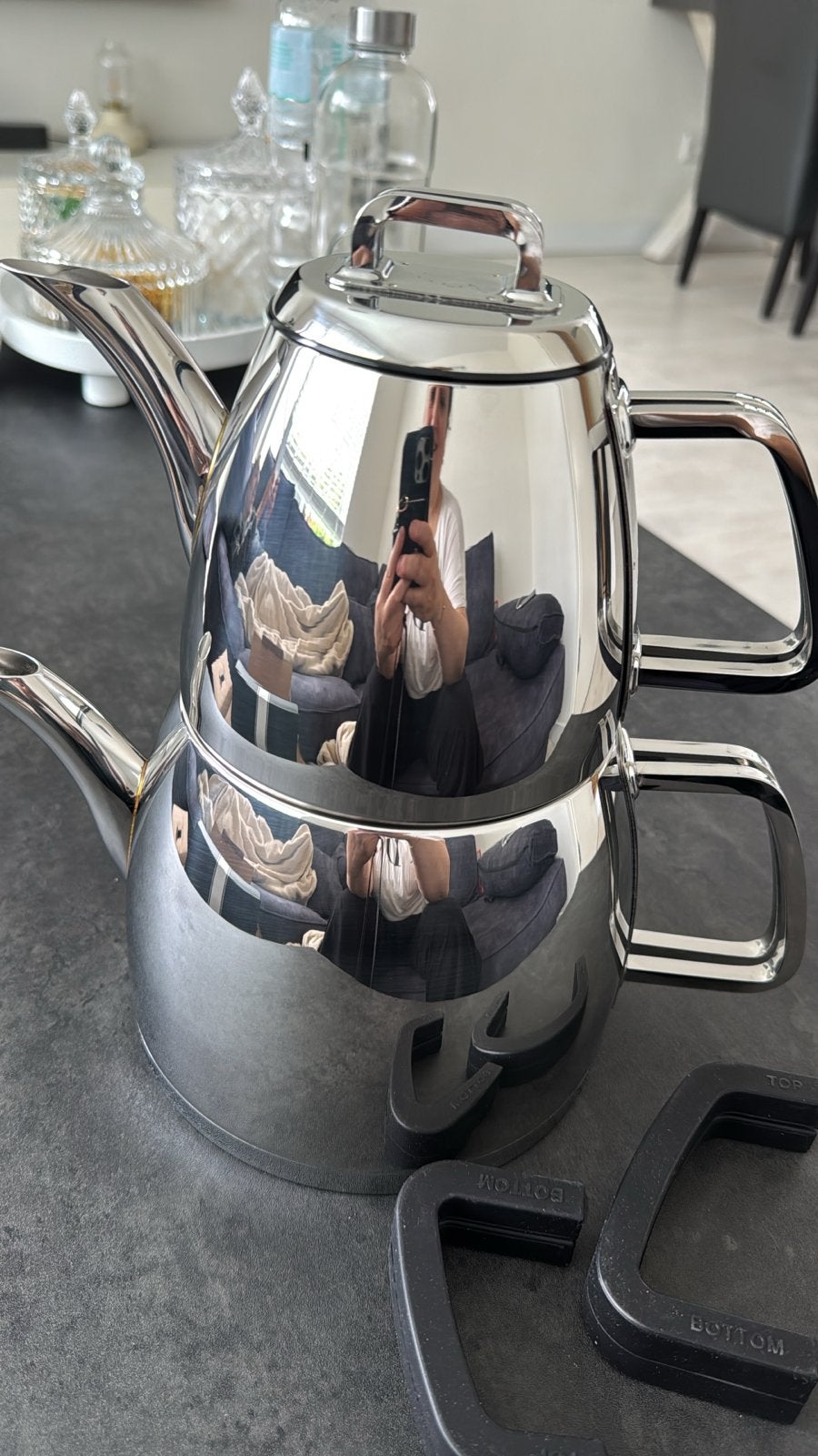Nieuwe Simtronic Theepot - RVS Design, Theepot/fluitketel, Ophalen of Verzenden, Metaal, Overige merken