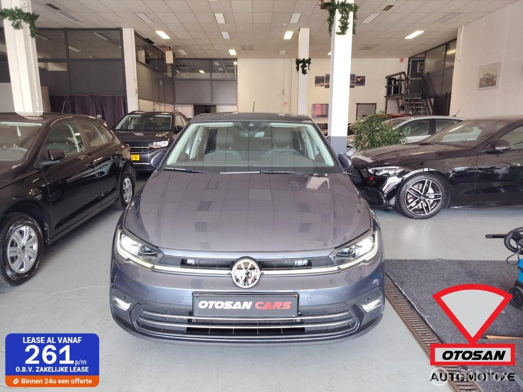 VW Polo 1.0 TSI DSG Highline Facelift leder IQ lights NAP✅, Gebruikt, 95 pk, 1096 kg, Bedrijf
