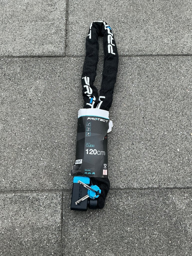 Protect-Cubic 120cm ART 2 Ketting slot, 3 Sleutels, Scooter, Ophalen, Nieuw, Kettingslot