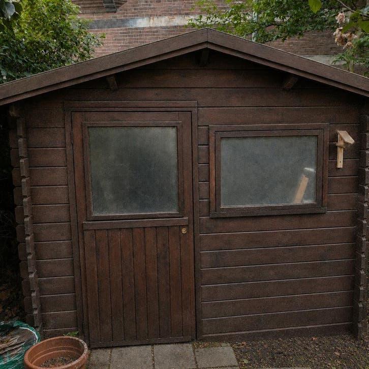Compact Houten Tuinhuisje - Ideaal voor fietsen en opslag, Ophalen, Tuinhuis, 250 tot 500 cm, 2 ramen