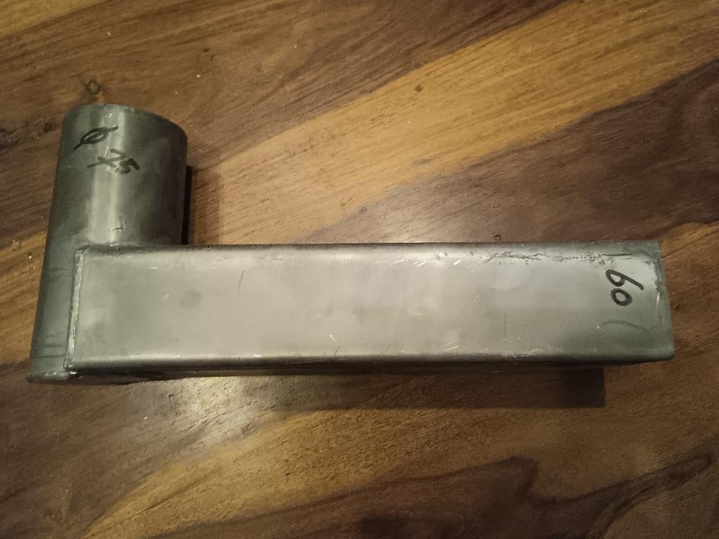 Waterafvoer stadsuitloop lood, Doe-het-zelf en Verbouw, 60 tot 80 mm, Nieuw, Ophalen of Verzenden, Minder dan 2 meter