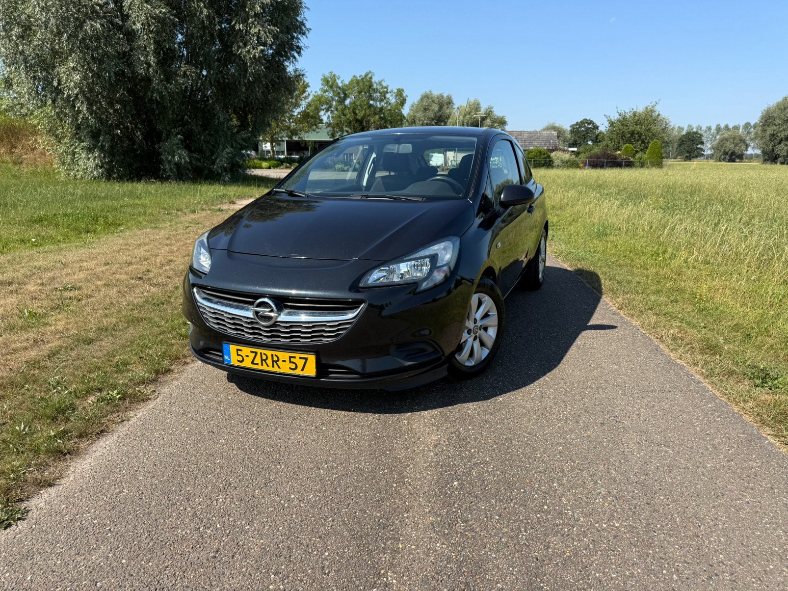 Opel Corsa 1.0T 66KW/90PK 3D 2015 Zwart  nw apk, Voorwielaandrijving, 1063 kg, Origineel Nederlands, Handgeschakeld