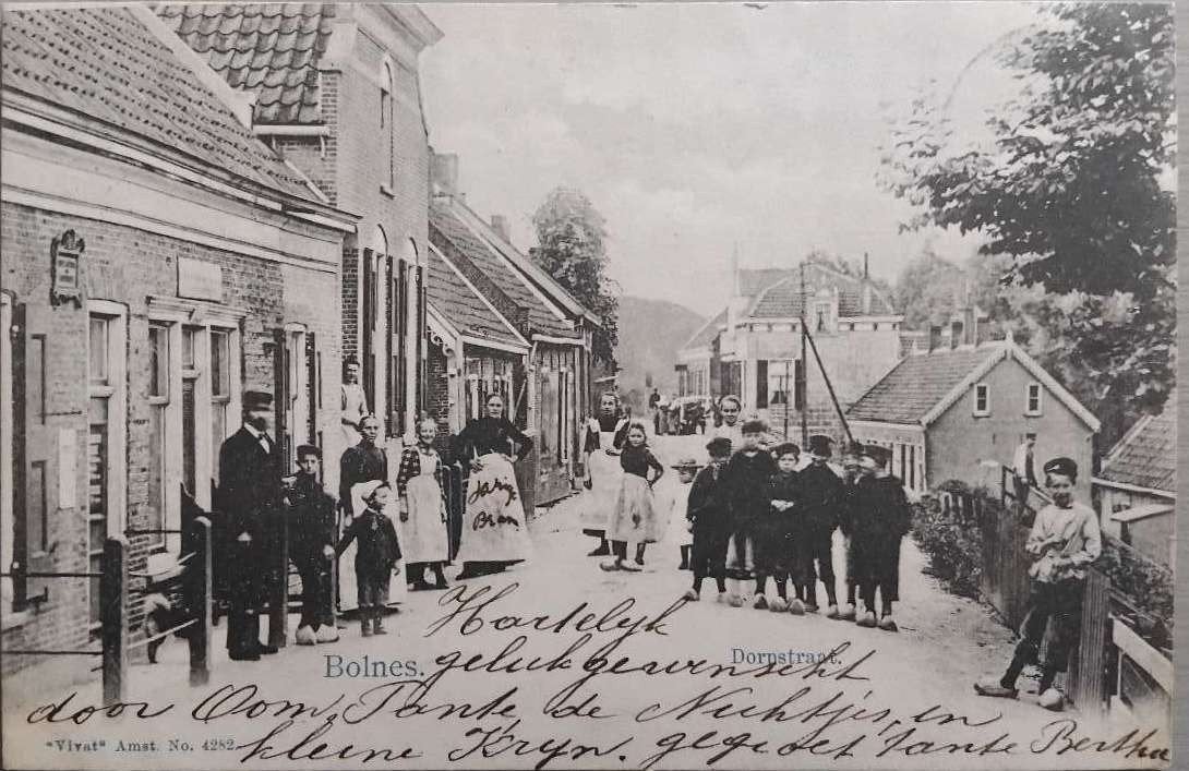 Dorpstraat Bolnes (Zuid-Holland) - Vivat 1903, Verzenden, Voor 1920, Gelopen, Zuid-Holland