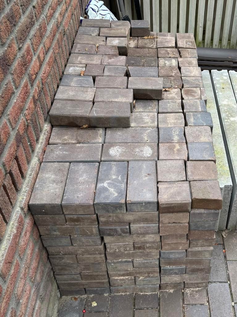 9m3 gebakken klinkers 20x10x5, Ophalen, Zo goed als nieuw, Klinkers