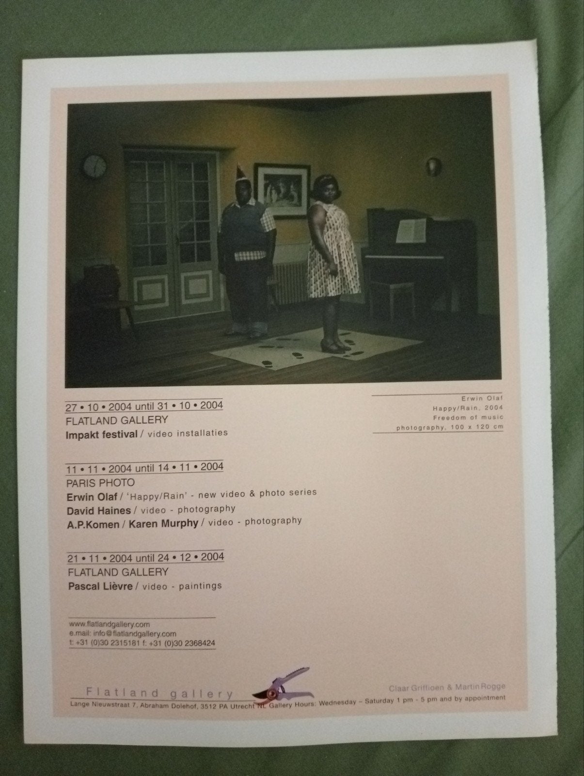 Erwin Olaf affiche 2004, Antiek en Kunst, Ophalen of Verzenden