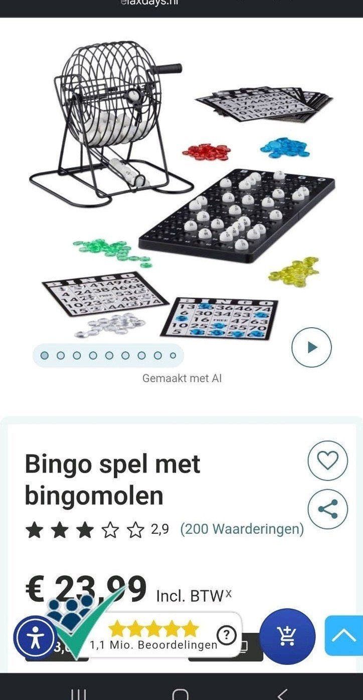 Bingo set nieuw in de doos, Hobby en Vrije tijd, Gezelschapsspellen | Overige, Ophalen of Verzenden, Nieuw