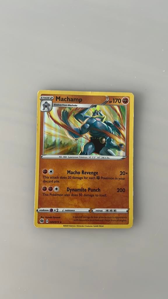 Machamp holo Champions Path, Ophalen of Verzenden, Gebruikt, Losse kaart