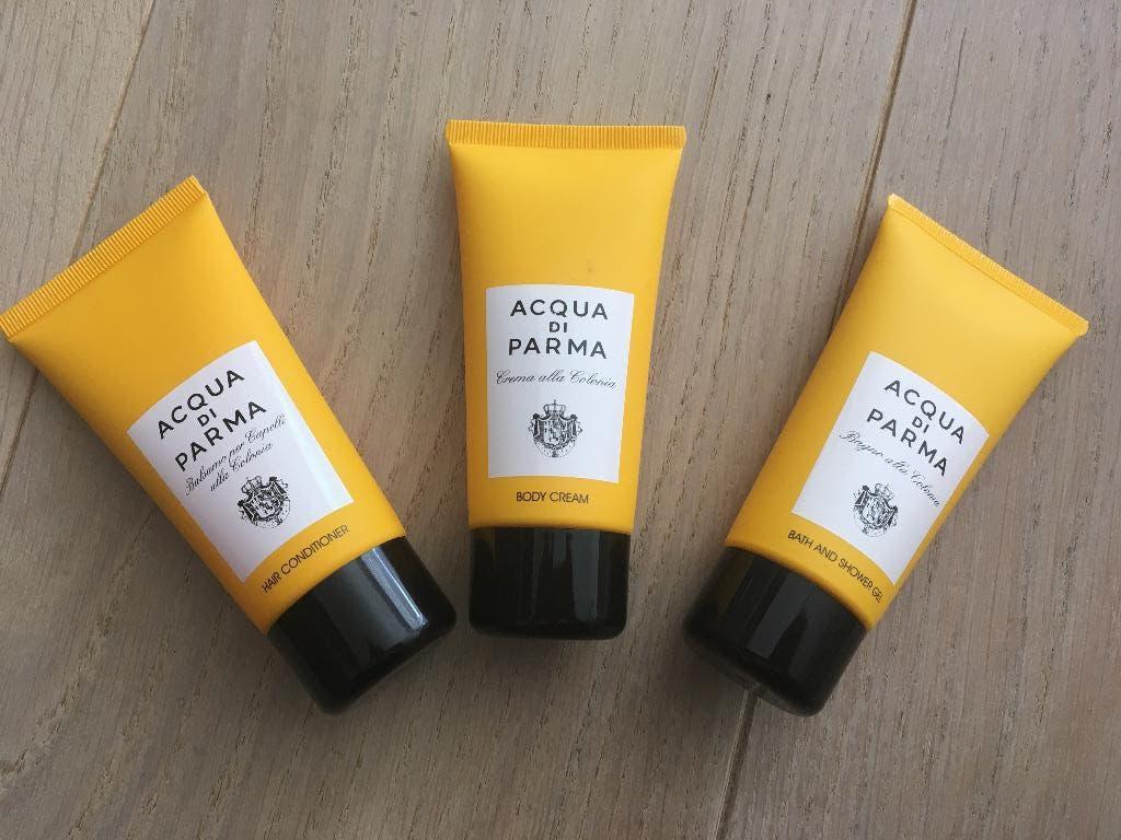 Acqua di Parma set 3 stuks !NIEUW! 75 ml, Ophalen, Zo goed als nieuw, Gehele gezicht