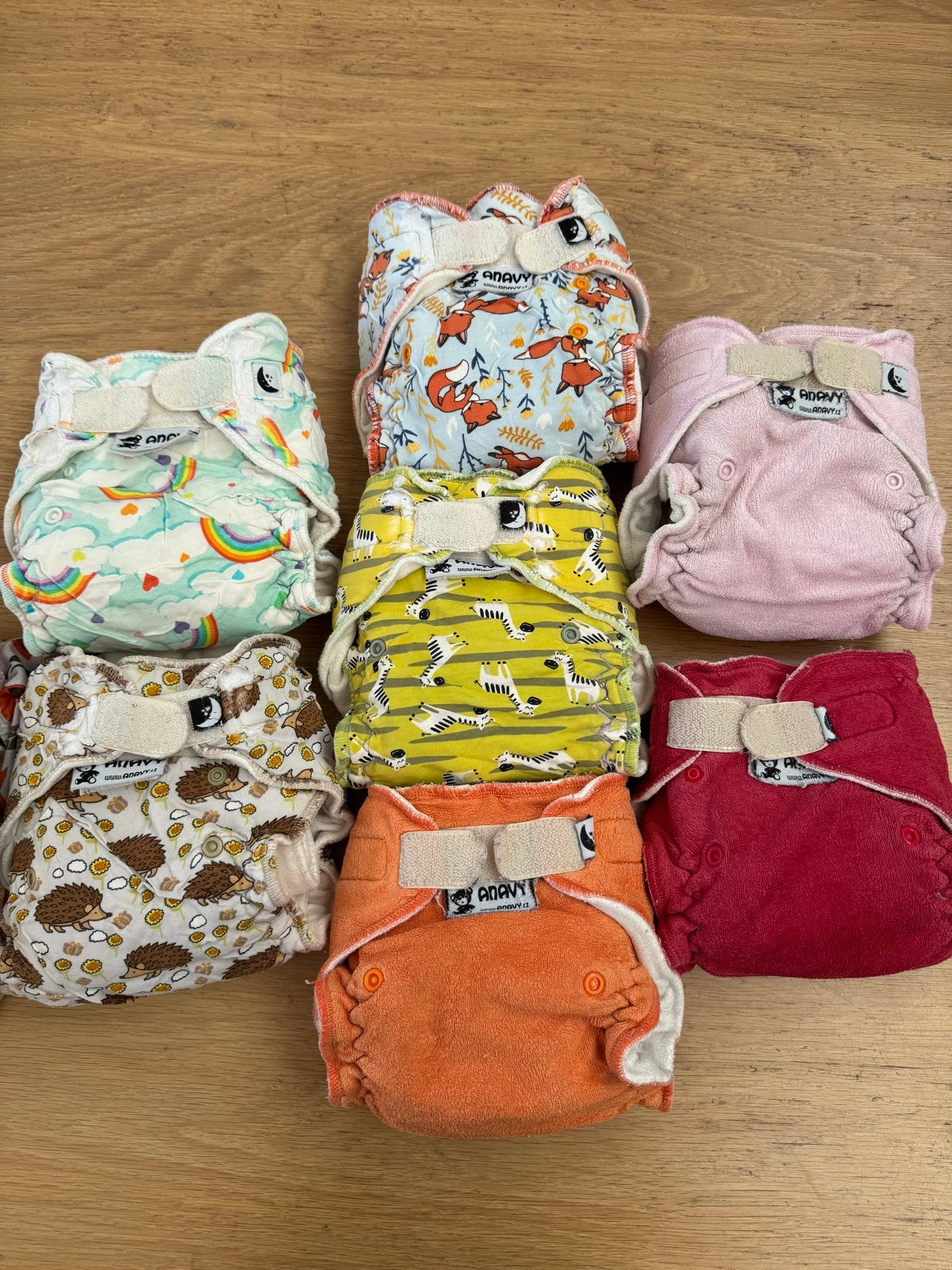 7 Anavy nachtluiers + 6 Mother-ease overbroekjes, Kinderen en Baby's, Ophalen of Verzenden, Gebruikt, Jongetje of Meisje