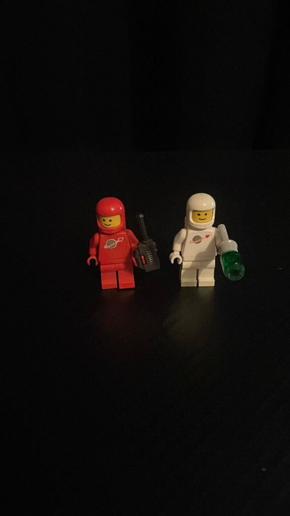 Lego Classic Space Astronauten Minifiguren Rood en Wit, Ophalen of Verzenden, Gebruikt