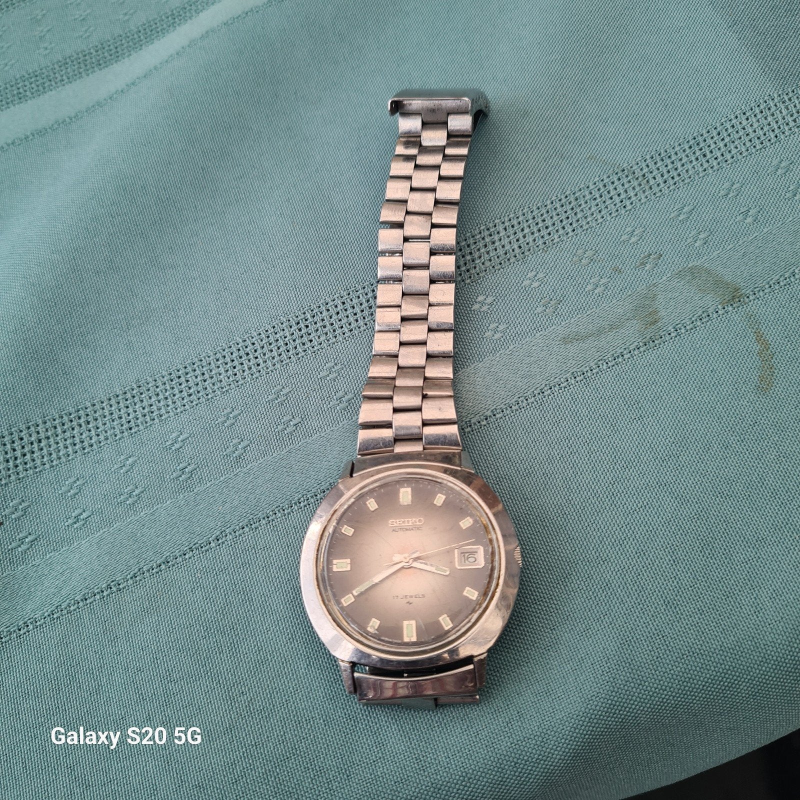 Vintage Heren Polshorloge SEIKO - Klassiek en Tijdloos, Gebruikt, Staal, Polshorloge, Ophalen of Verzenden