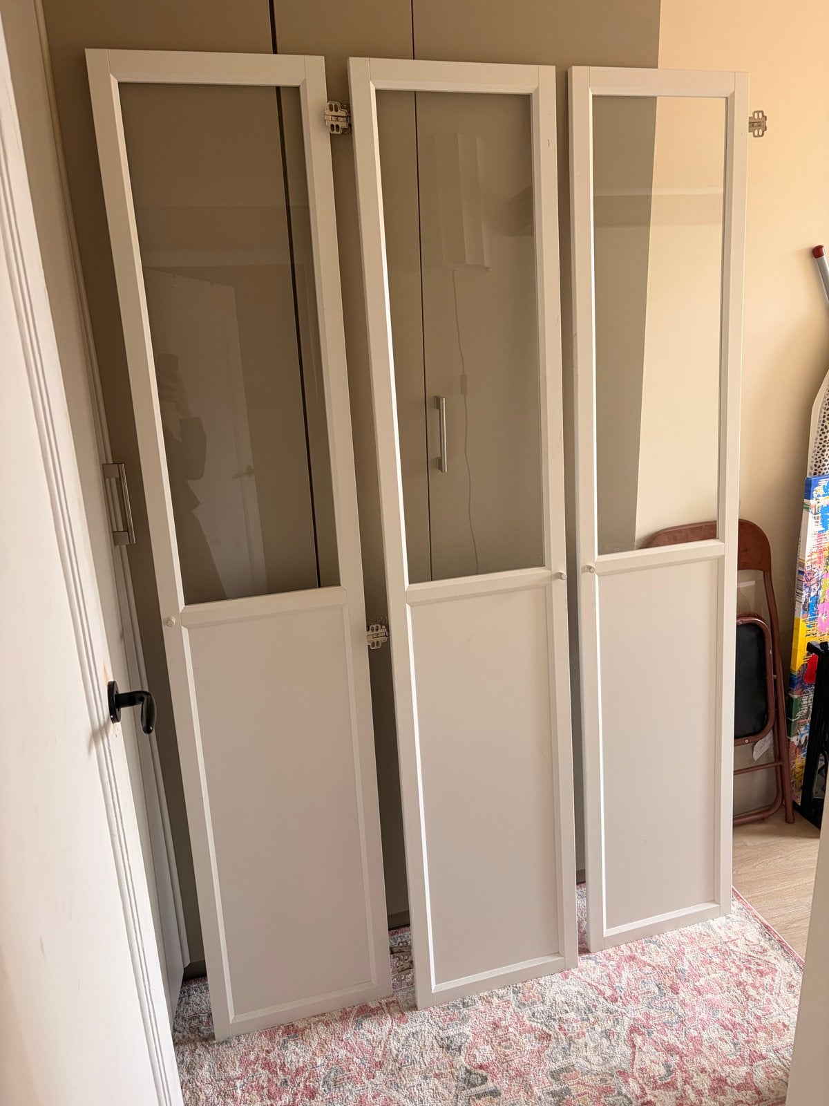 IKEA Billy deuren met glas - 3 stuks, Ophalen, Gebruikt, 200 cm of meer, 50 tot 100 cm