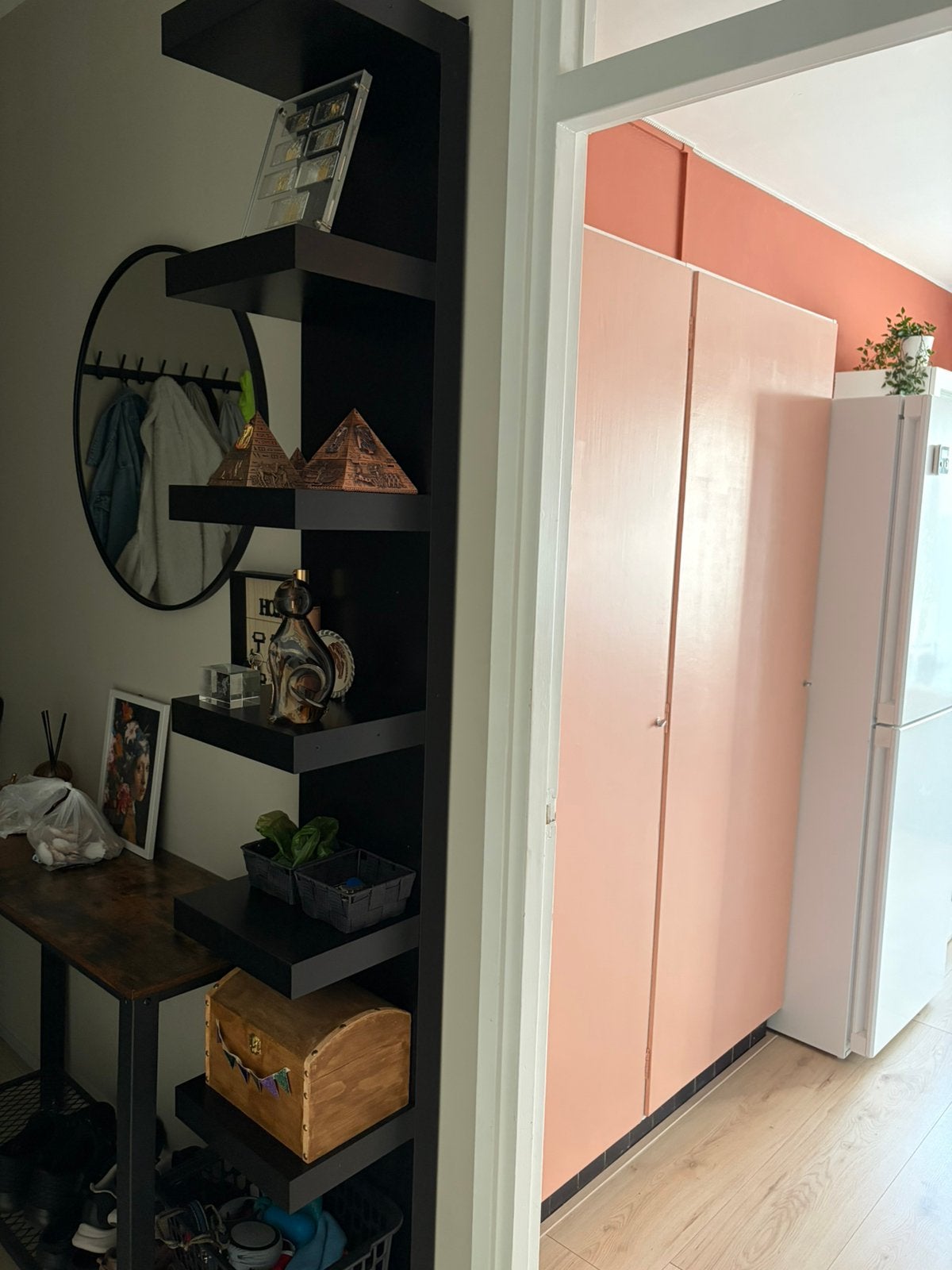 Wandrek ikea zwart, Ophalen, Gebruikt, 50 tot 100 cm, Minder dan 100 cm