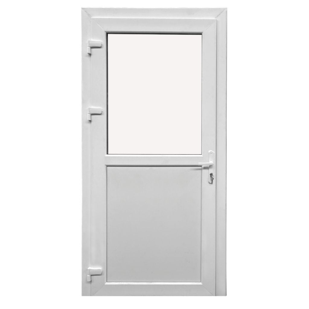 PVC deuren halfglas of dicht 1010 x 2160 mm rechtsdraaiend, Doe-het-zelf en Verbouw, Deuren en Horren, Nieuw, Binnendeur, 215 cm of meer
