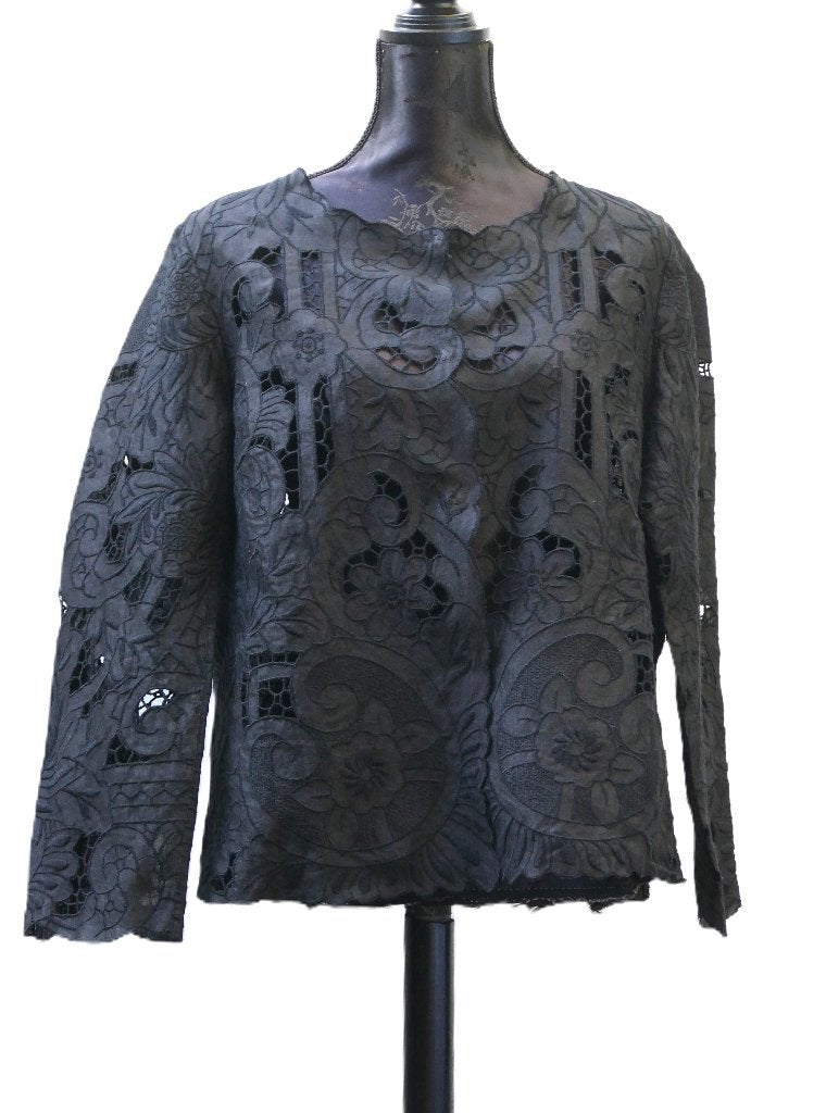 GERARD DAREL kanten jasje / blouse maat 46 (NL44), Gerard Darel, Zwart, Maat 42/44 (L), Ophalen of Verzenden