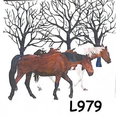 Servetten decoupage/bullet journal * paarden L979, Verzenden, Nieuw