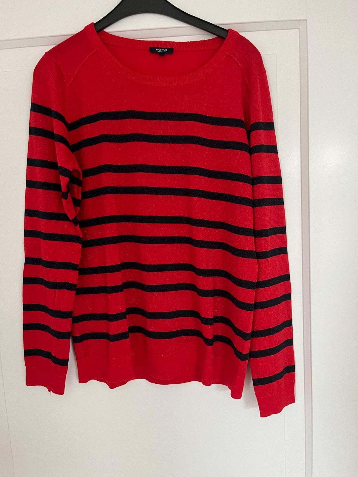 Nieuwe McGregor dames trui rood met zwarte strepen XL, Ophalen of Verzenden, Nieuw, Maat 46/48 (XL) of groter, Rood