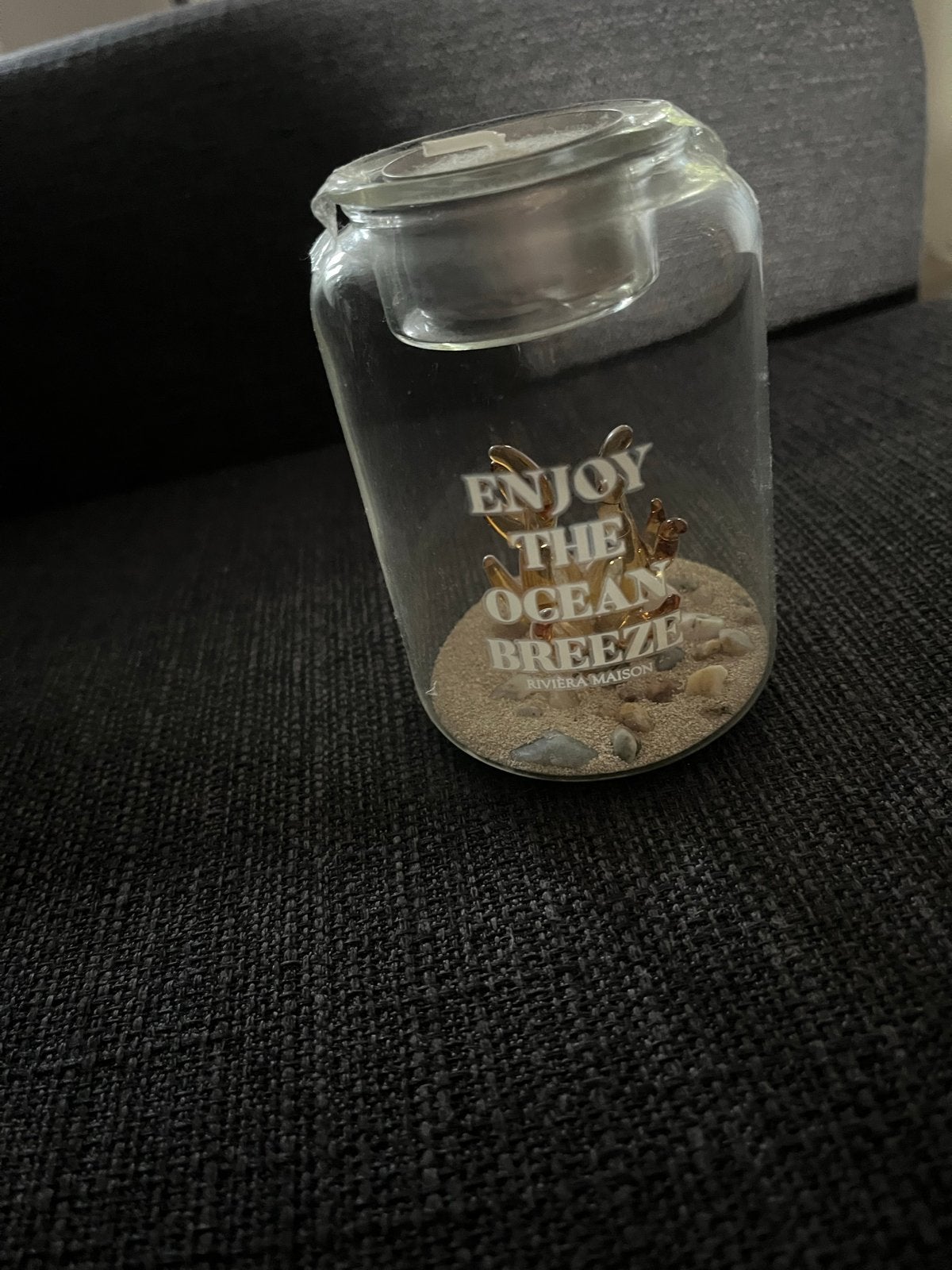 Riviera Maison Windlicht 'Enjoy the Ocean Breeze', Ophalen, Gebruikt, Meerkleurig, Mediterraans
