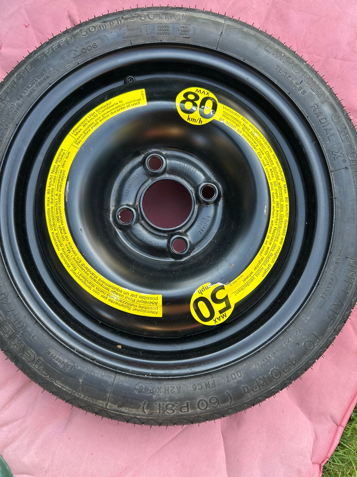 Michelin thuiskomer 105/70 R14 - reservewiel, Ophalen of Verzenden, Nieuw