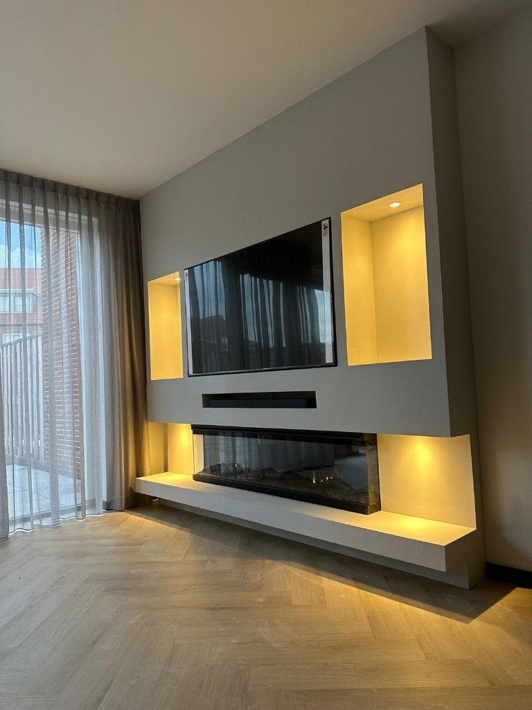 Cinewall zwevende bank + sfeerhaard | vanaf €1.800, Ophalen, Nieuw