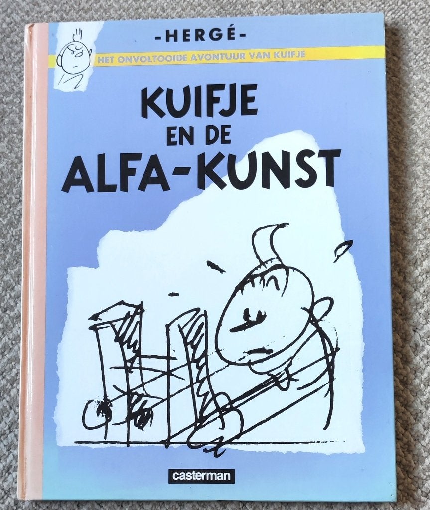 Kuifje en de Alfa – Kunst Hardcover Herge Casterman 1987, Eén stripboek, Ophalen of Verzenden, Nieuw