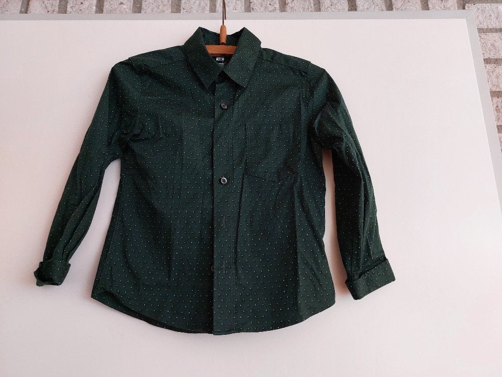 Feest overhemd met vlinderstrikje, mt 110/116, Ophalen of Verzenden, Zo goed als nieuw, Jongen, Overhemd of Blouse
